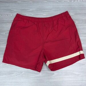 Vintage USA Olympic Swim Trunks Mens‎ Large Red Nylon Mesh Lined Shorts JCPenney
